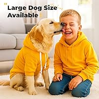Vista 5 de Petcare Sudaderas con capucha básicas para perros pequeños, medianos y grandes, gatos, ropa para cachorros, suéteres de felpa suaves y cálidos
