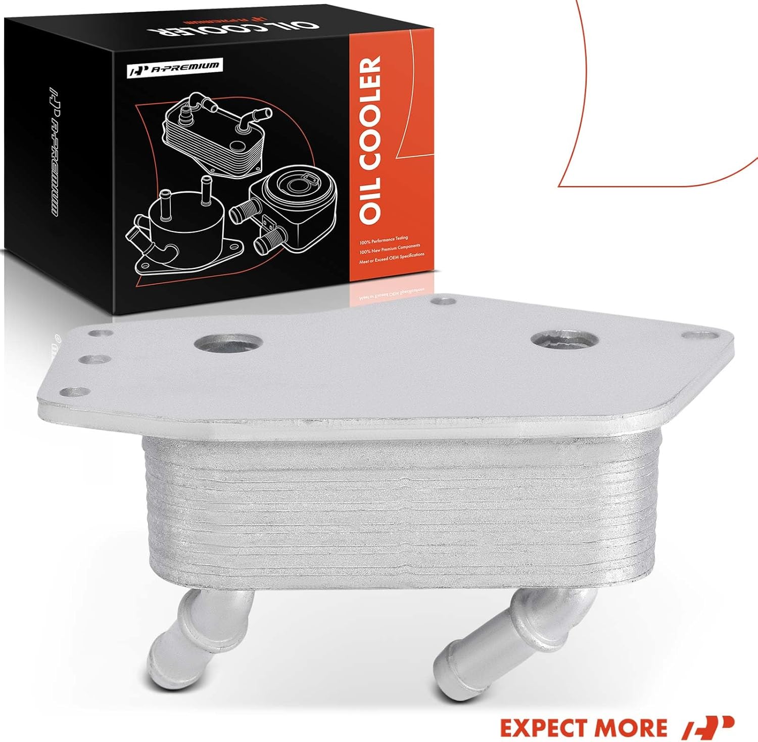 A-Premium Engine Oil Cooler Compatible with Buick Envision 2021-2025 & Cadillac CT5 2022, 2.0L