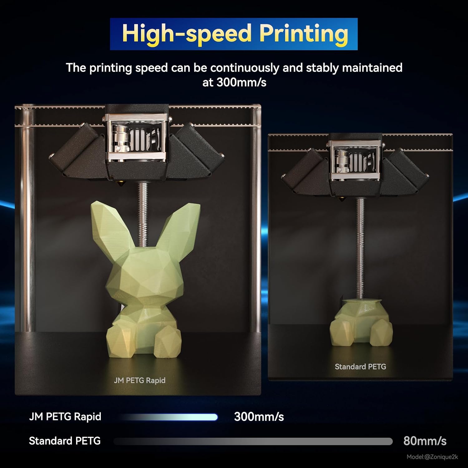 PETG Rapid 3D Printer Filament, High-Speed Printing, Multifunctional Material,Dimensional Accuracy +/-0.03mm, 1.75mm, 1kg, Cream Green