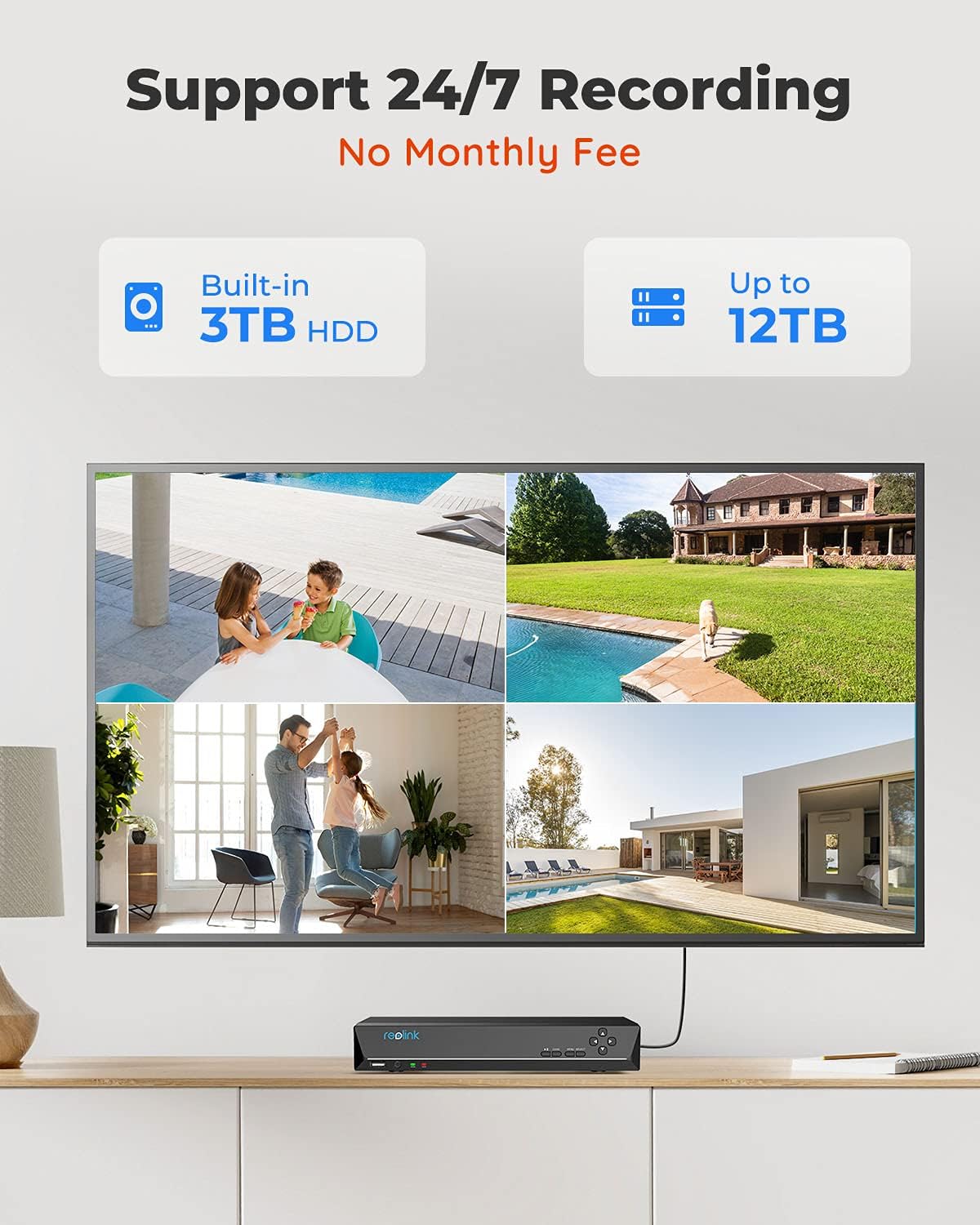 Hоttеѕt Sаlеѕ REOLINK 5MP 16CH Home Security Camera System, 8pcs Wired 5MP Outdoor PoE IP Cameras, 4K 16CH NVR with 3TB HDD for 24-7 Recording, RLK16-520B4D4-5MP Exсluѕіvе Dіѕсоunt 90% Prісе REOLINK 5MP 16CH Home Security Camera System, 8pcs Wired 5MP Outdoor PoE IP Cameras, 4K 16CH NVR with 3TB HDD for 24-7 Recording, RLK16-520B4D4-5MP