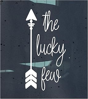 White the lucky few vinyl car decal, down syndrome awareness, DS car decal, die-cut/no backing,(7")