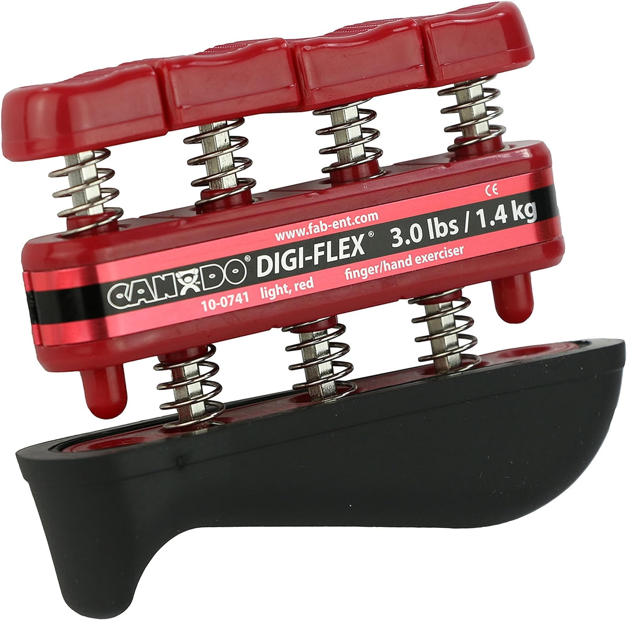 3B Scientific 10-0741 Hand exerciser - finger grip strengthener Cando Digi-Flex, red (light)