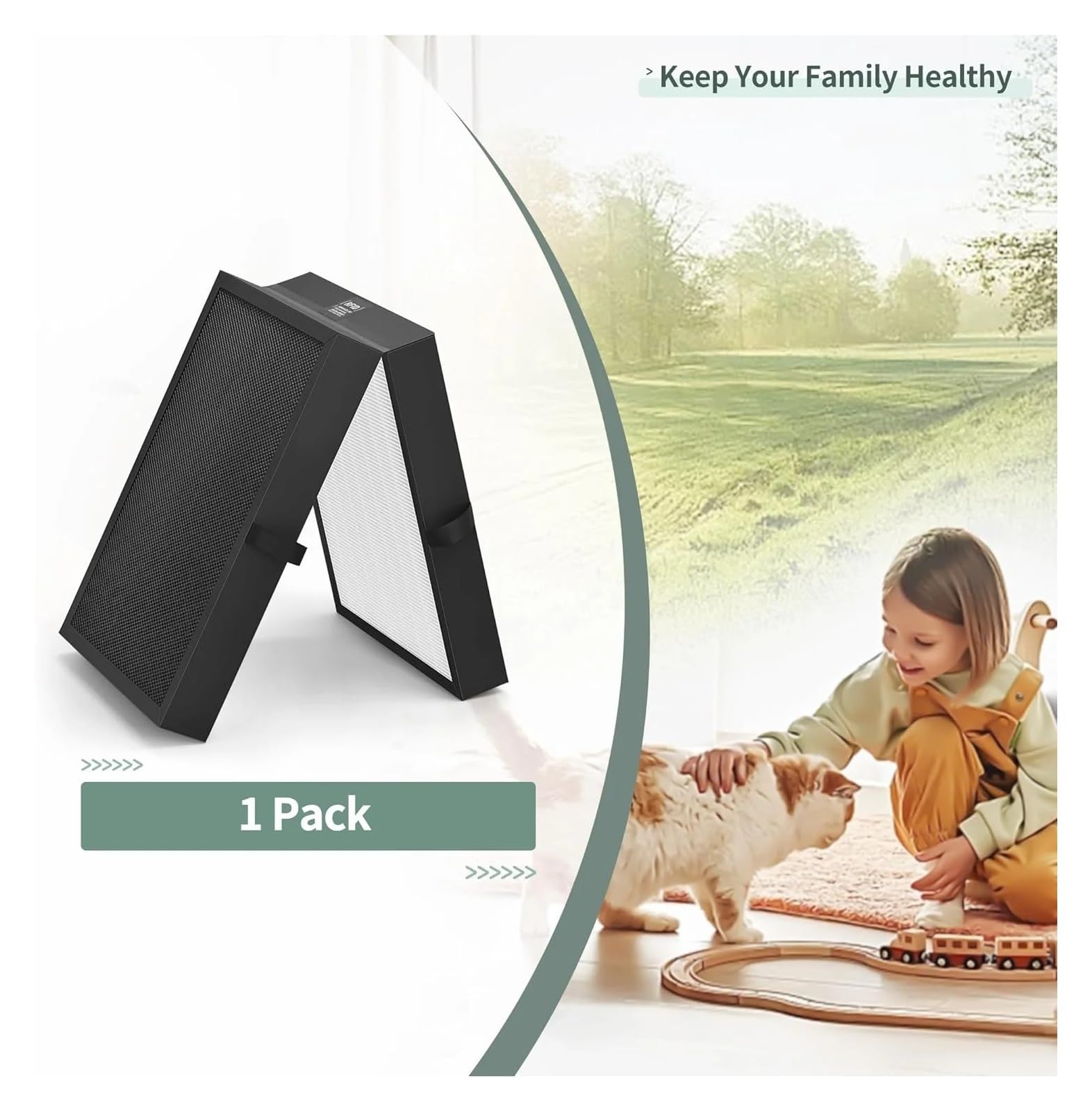 Filtro De Carbón Activado HEPA Verdadero 7400, Compatible Con Purificador De Aire Blueair Serie 7400 7410i 7470i, Alta Eficiencia, Bajo Nivel De Ruido, Larga Duración