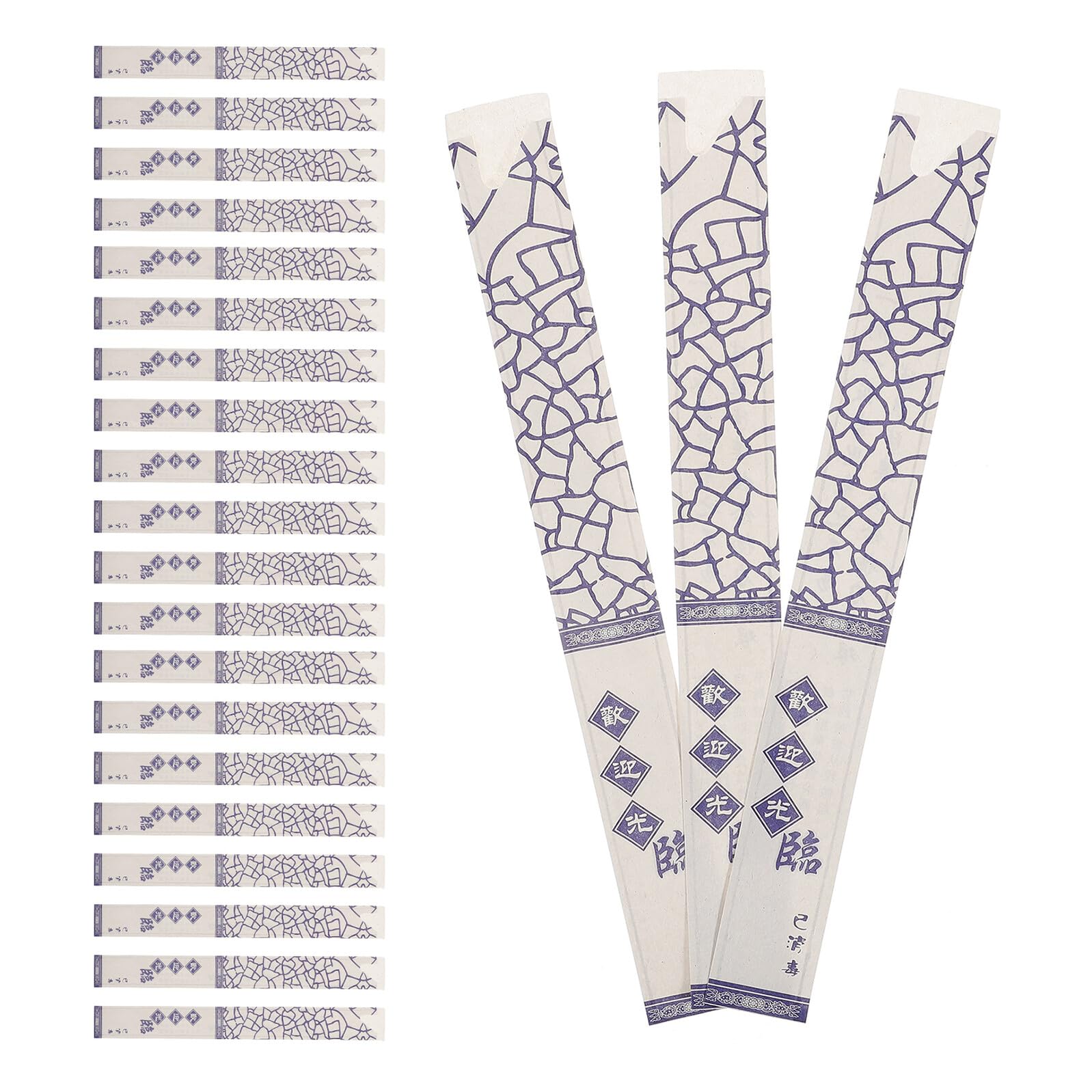 Manicotti per Bacchette di Carta Blu 1000 Pezzi, Copri-bacchette