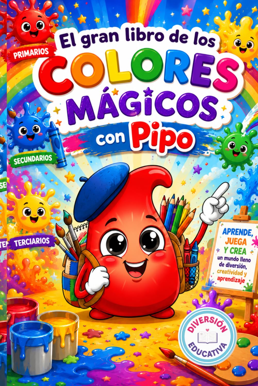 El gran libro de los colores mágicos con Pipo: Aprende,juega y crea un mundo lleno de diversión,creatividad y aprendizaje