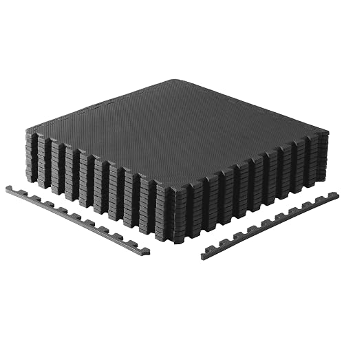 CAP Puzzle Exercise Mats 1/2' Thick EVA Interlocking Foam Tiles