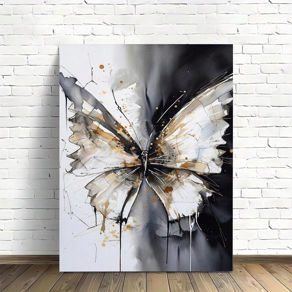 TZKBDMA Abstract Floral And Bird Canvas Wall Art, Botanical Poster For Corridor Art, Office Wall Decoration, Room Decor(21x30cm/Without frame)