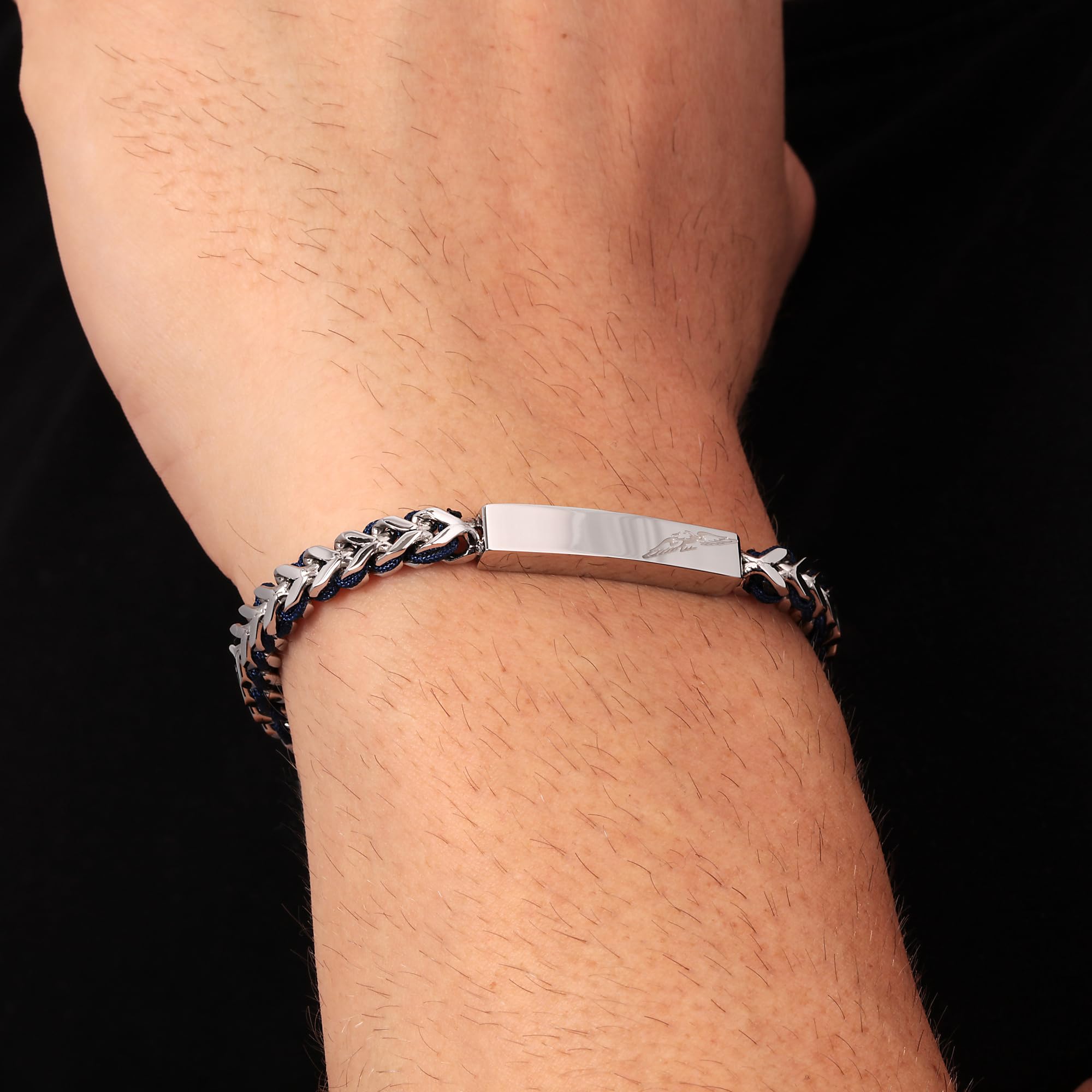 Sector No Limits Bracciale PULSEIRA, Bandy, Nylon AZ Chiaro, 22 cm SZV73 Marca, Única, Metalli non preziosi, Nessuna pietra preziosa