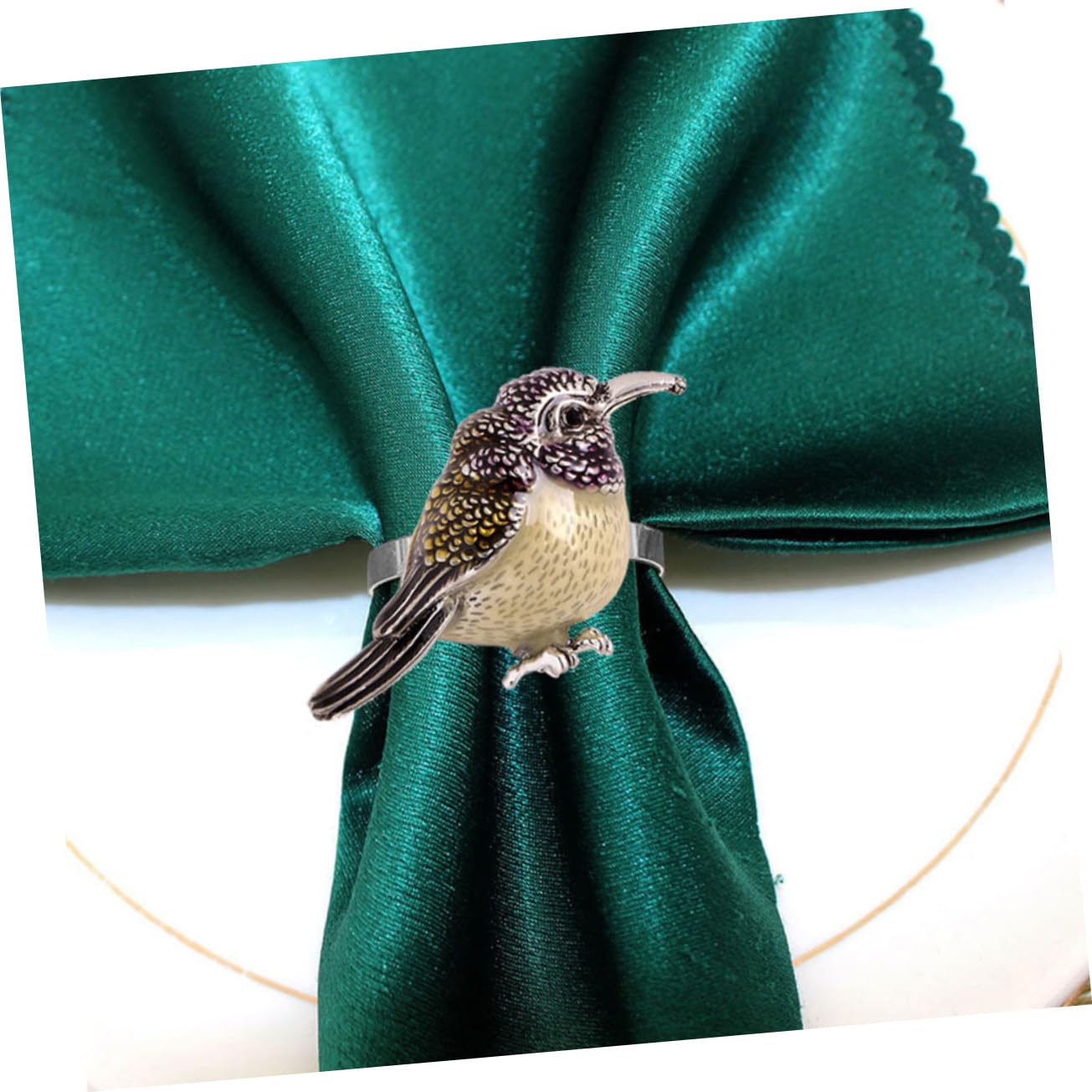 TOPBATHY 12piezas Anillos De Servilleta Forma De Pájaro De Metal para Bodas y Eventos Decoración De Mesa Rústica y Elegante