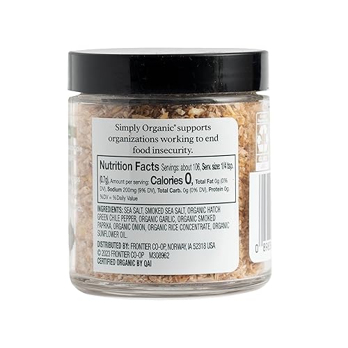 Miniatura 2 de Simply Organic Hatch Chile - Sales de acabado, 2.61 onzas