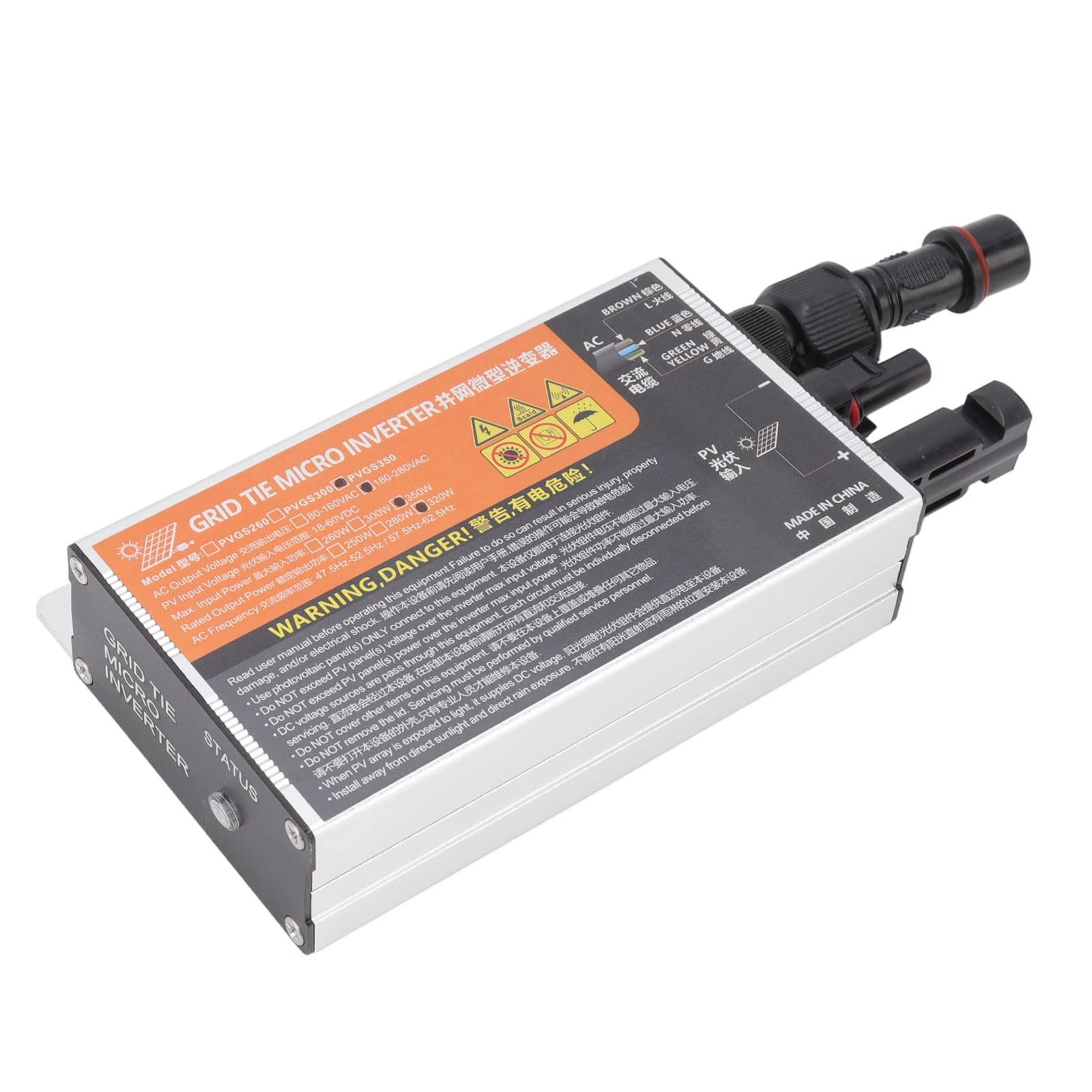 Grid Tie Inverter, Grid Tie Solar Inverter with High Conversion Rate Solar Inverter Grid Tie 18‑60V Inverters For Solar Panels For Small Solar Systems