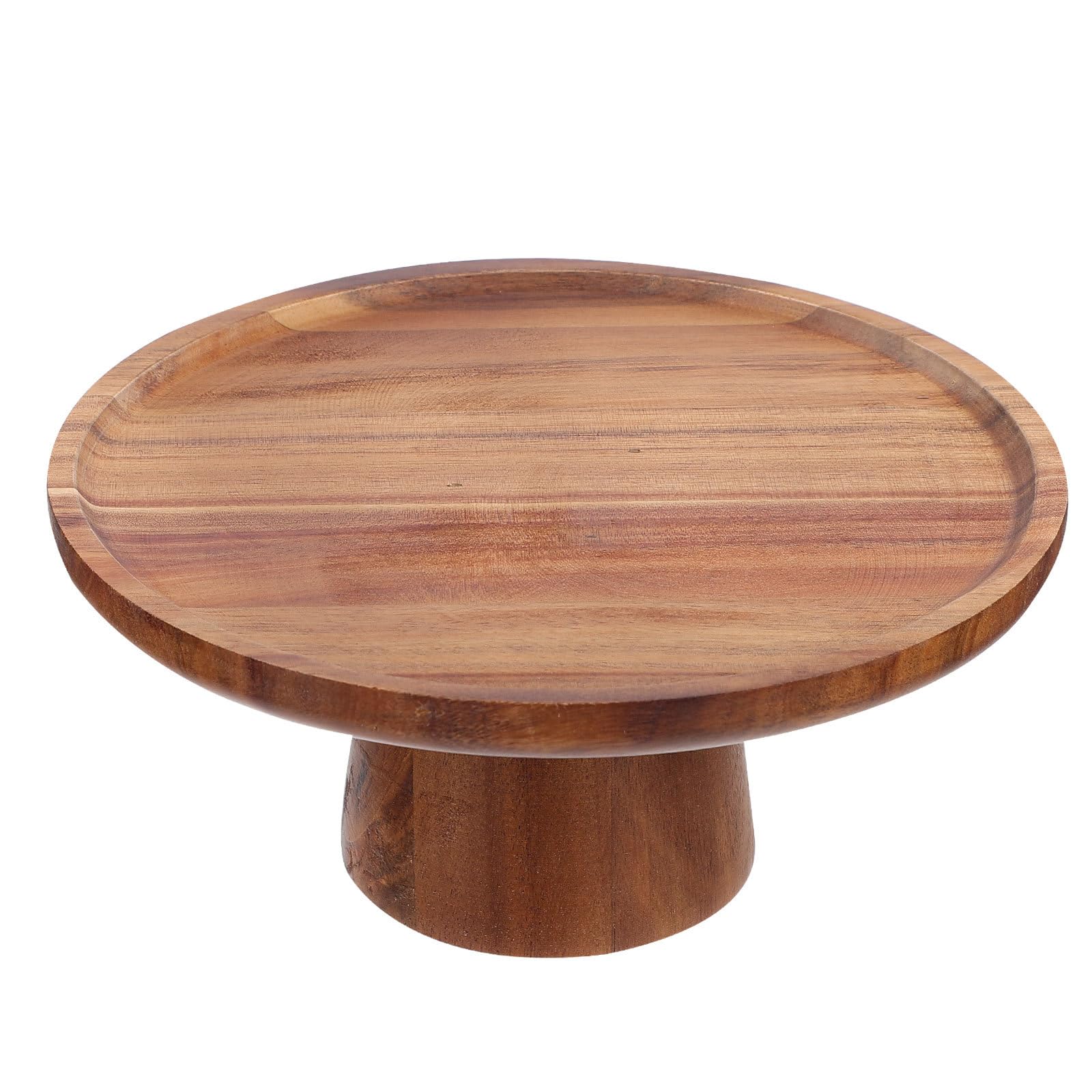 Uonlytech Présentoir à Gâteaux en Bois Rond, Support de Table pour Buffet Traiteur et Présentation de Layer Cakes
