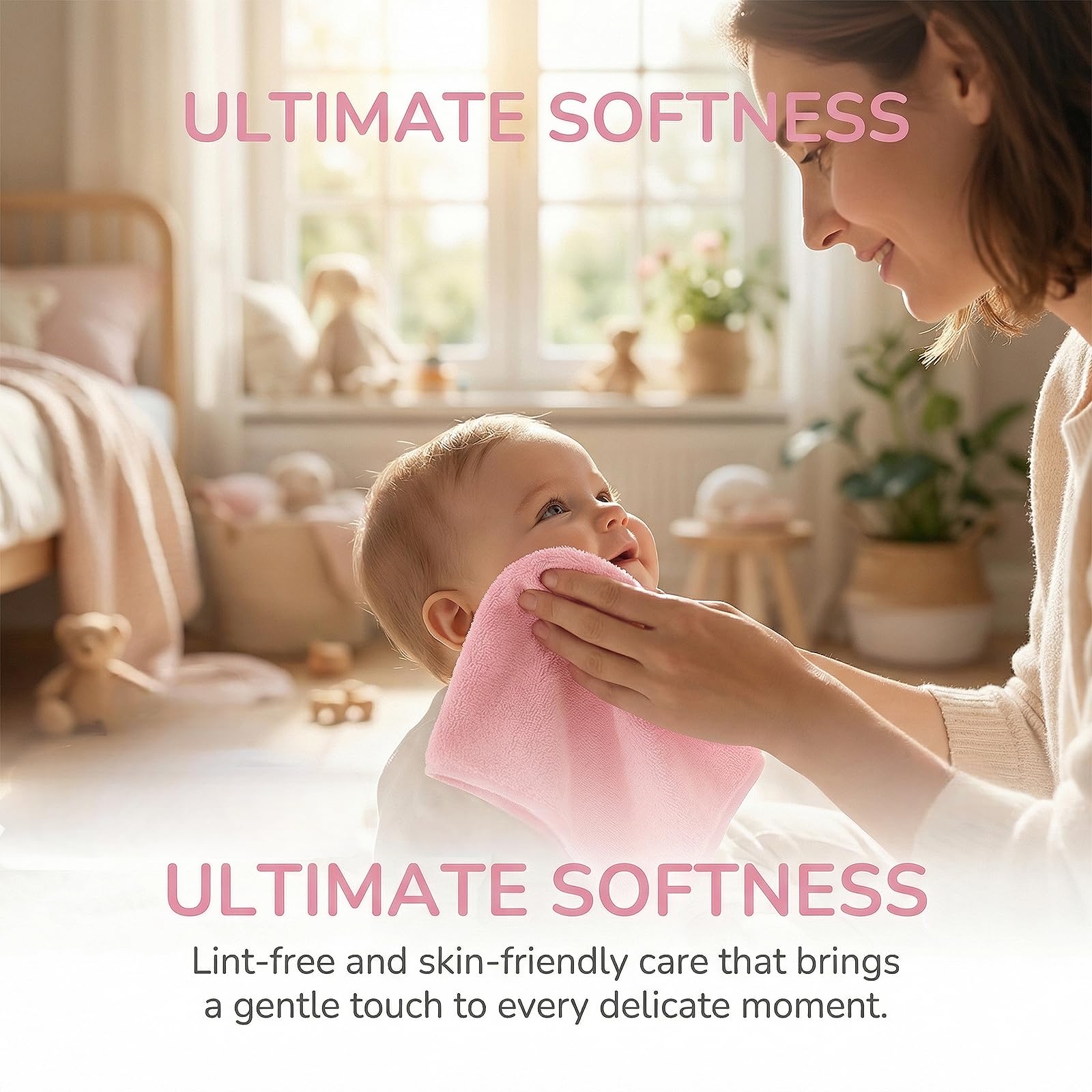 Admygo 8PCS Bamboo Charcoal Fiber Face Cloths, Plain Weave Reusable Facial Cleansing Towels Soft Skin‑Friendly Cleansing Cloth Set for Daily Face Washing Makeup Removal and Home Use - 5