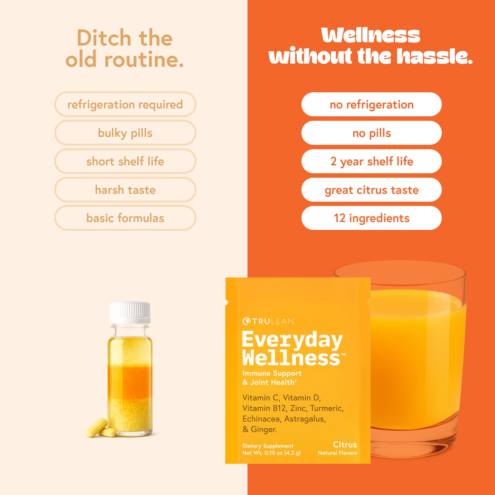 TRULEAN Everyday Wellness Shot Powder Drink Mix, 30 Serving — Amazon image 6