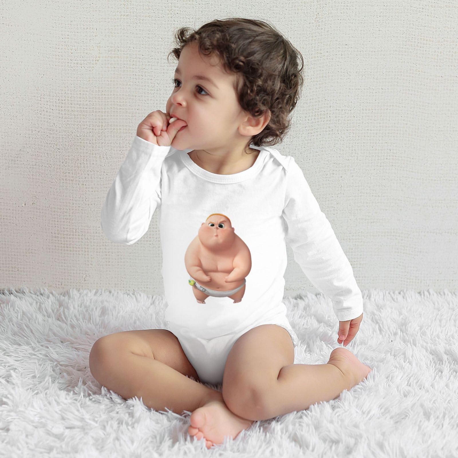 Amazon.co.jp: Baby Boosボス・ベイビー ロンパース 長袖 赤ちゃん 