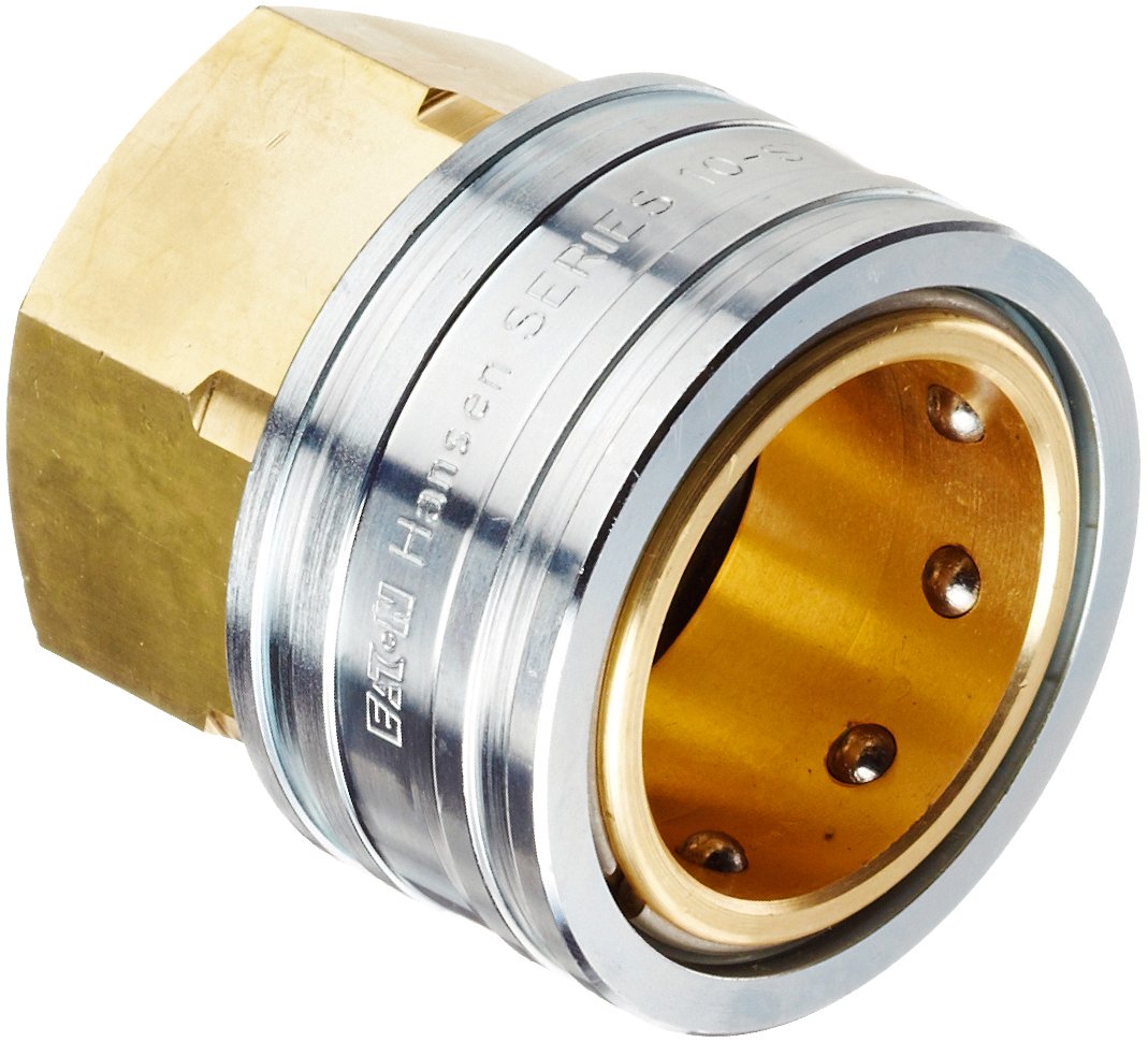 Eaton Hansen 10S41 Brass Straight Through Ball Lock Hydraulic Fitting