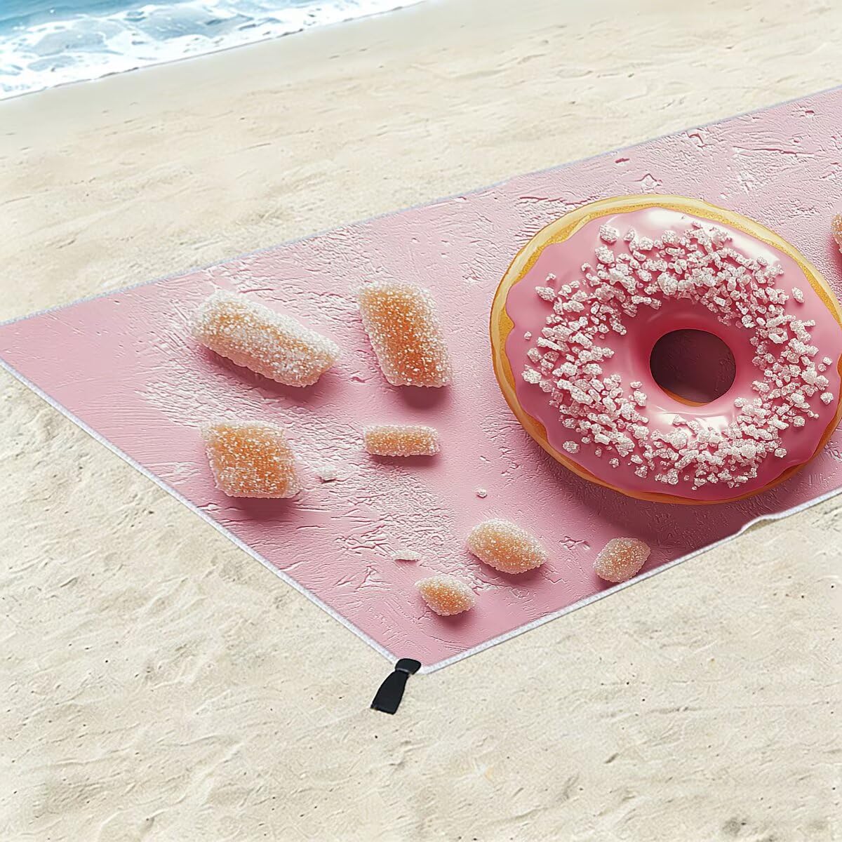 Ręcznik plażowy z mikrofibry, duży 100 x 200 cm, zestaw 2 szt., szybkoschnący, ręcznik do sauny, fitness, ręcznik sportowy, bez piasku, XXL, prezent dla kobiet -3624