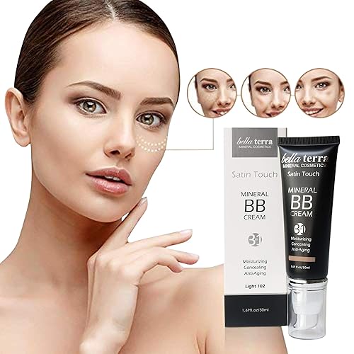 Miniatura 17 de Bellaterra Cosmetics BB Cream Tinted Moisturizer, Fundación 1.69oz - Dark 108 101 Feria,102 luz,40.9 in Medium,105 Bronceado Medio,107 Bronceado