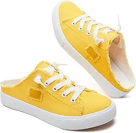 Tênis feminino sem cadarço de lona, sem cadarço, moderno, confortável, mocassim feminino, antiderrapante, casual, sem costas nuas