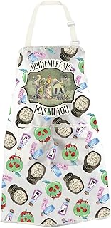 WCGXKO Villain Poison Kitchen Apron Don't Make Me Poison You Evil Queen Witchy Gift for Villain Fans