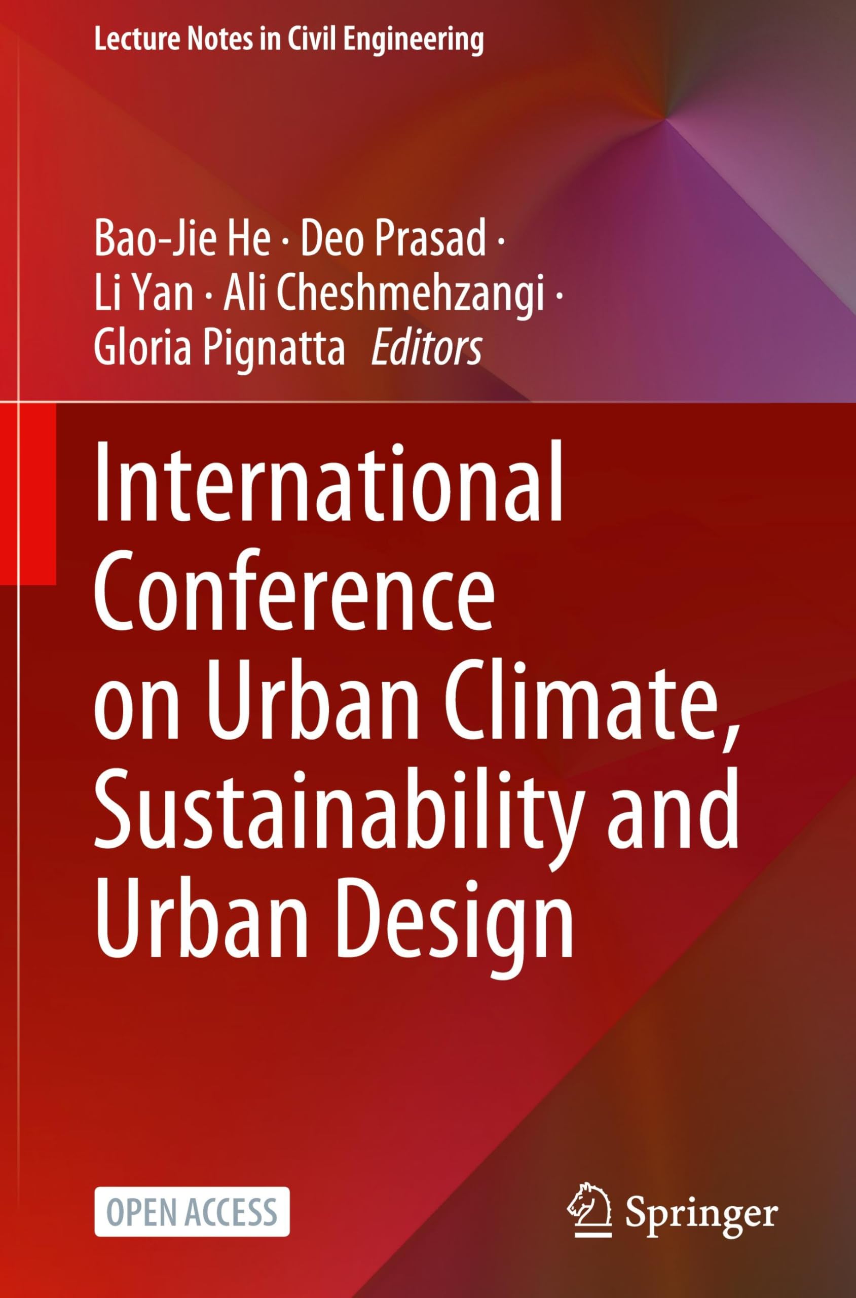 International Conference on Urban Climate, Sustainability and Urban Design: 559 (Lecture Notes in Civil Engineering, 559)