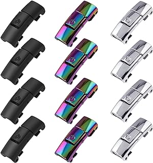 12 Pieces Shoelaces Buckle Lock Metal Quick Easy Shoelace No Tie BuckLe Switch Logo for Kids Adults Shoe Strings (Black, Silver and Iridescent)
