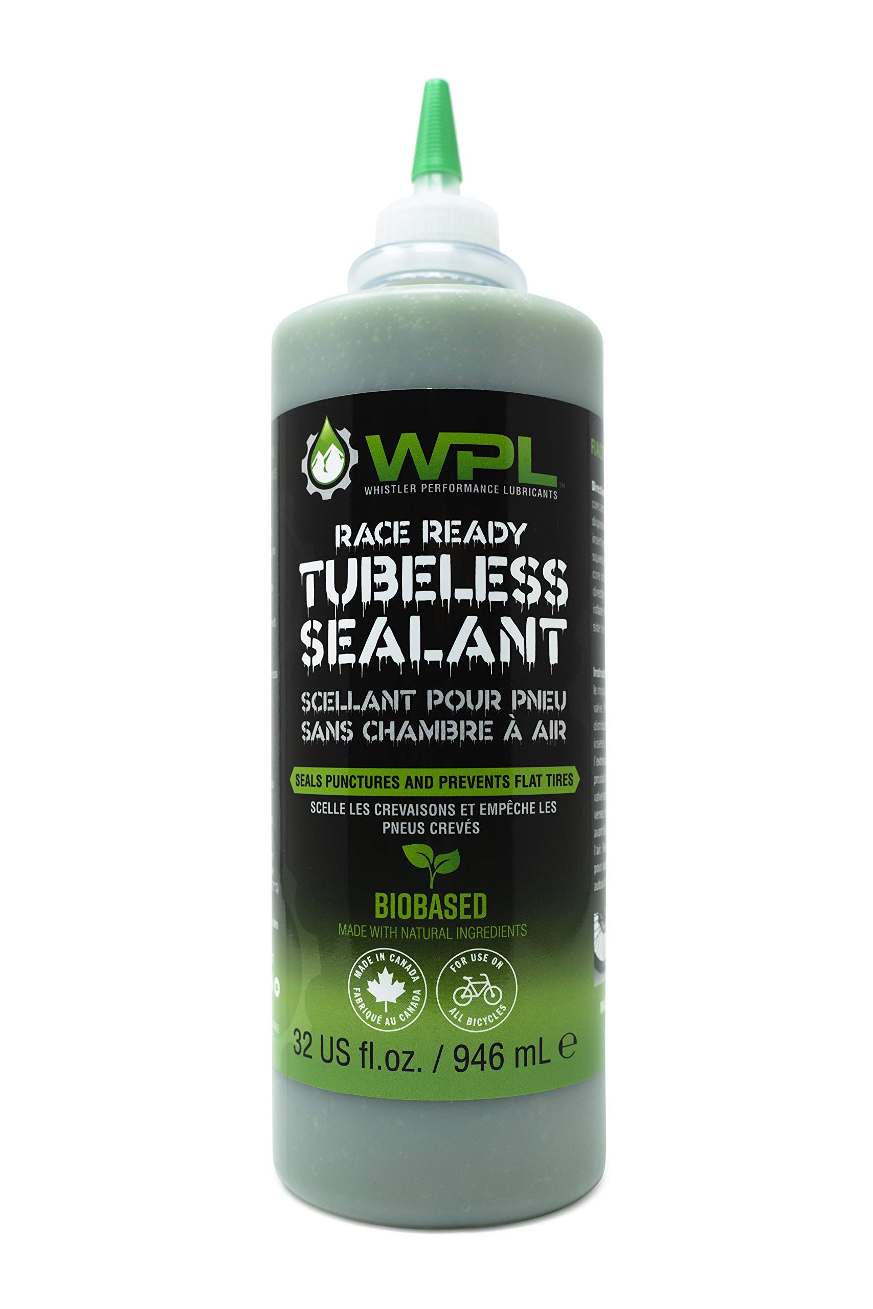 WPL Race Ready Bike Tubeless Tire Sealant - Premium Quality Tubeless Bike Tire Repair for Mountain Bikes and Dirt Bikes