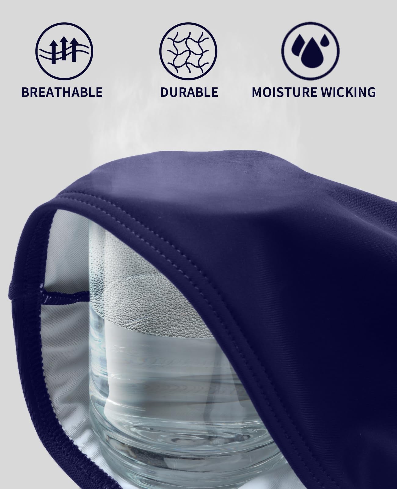 beautyin Costume da bagno intero da donna con cerniera frontale, costume da bagno sportivo con schiena incrociata
