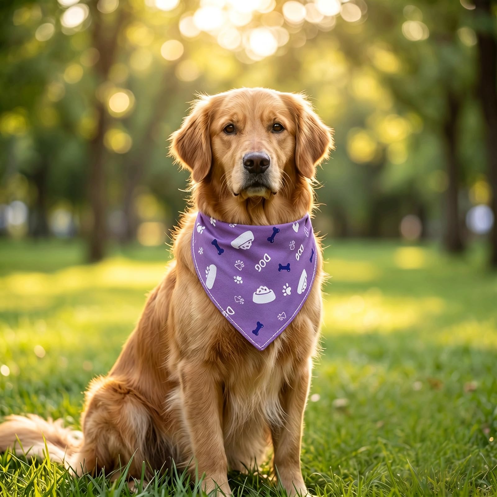 Bandana regolabile per cani, 4 pezzi