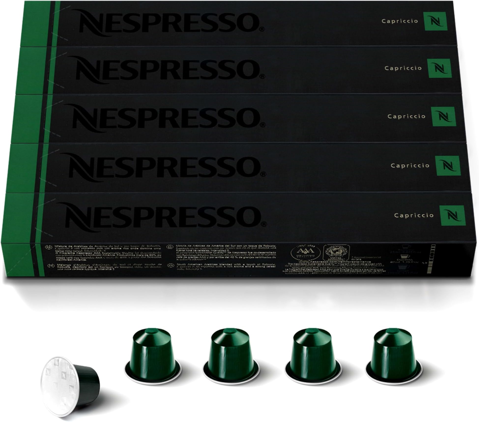 Capsules Original Line, Capriccio, Medium Roast Espresso Coffee, 50 Count Coffee Pods
