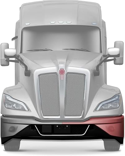 Miniatura 3 de Kozak Juego de esquinas para parachoques cromadas sin orificio para lámpara antiniebla (lado izquierdo del conductor) compatible con Kenworth T680