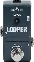 Rowin Pedal de guitarra Tiny Looper 10 minutos de gravação com cabo USB (LN-332)