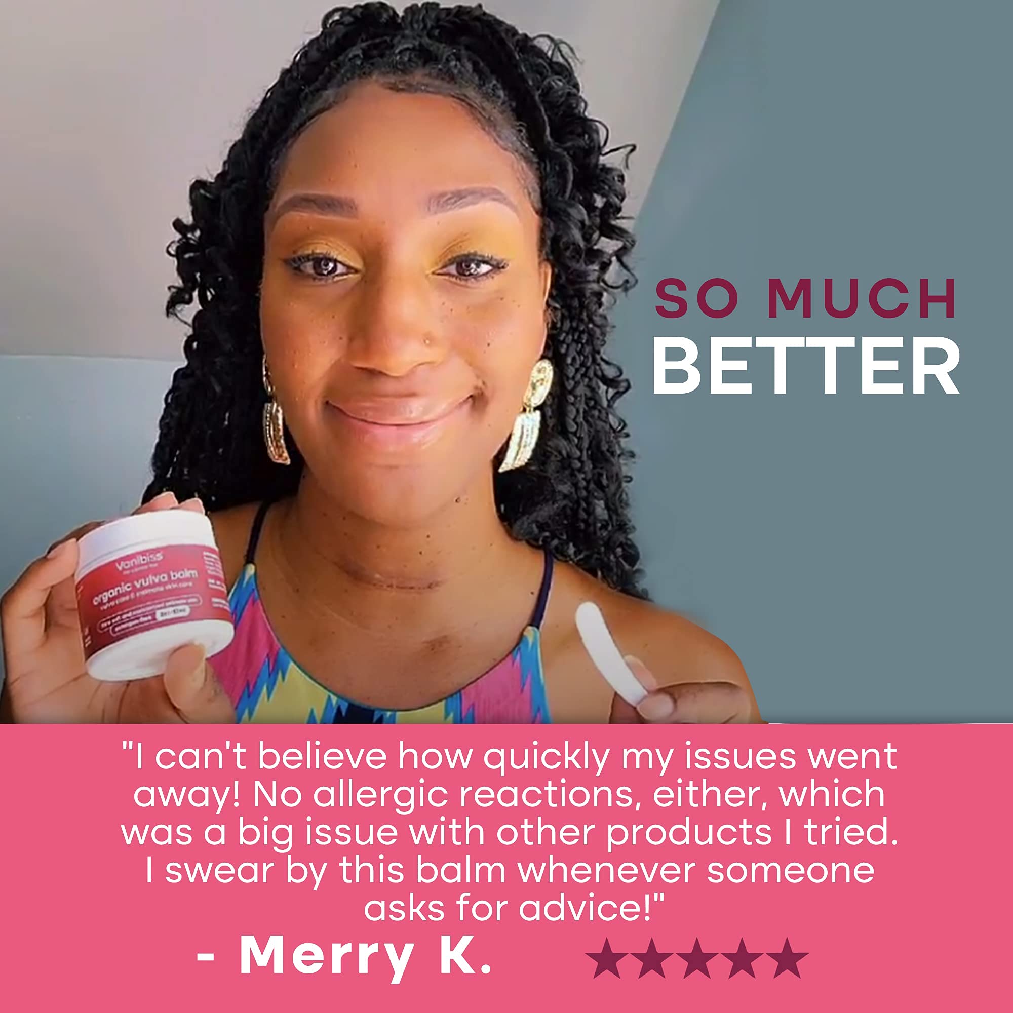 Buy Vanibiss Organic Vulva Balm Vaginal Moisturizer Relieves