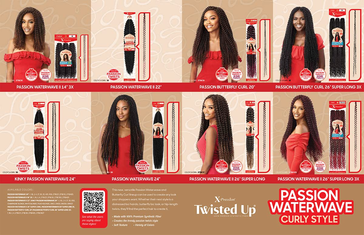 Amazon.com : Outre Crochet Braids X-Pression Twisted Up 3X Passion