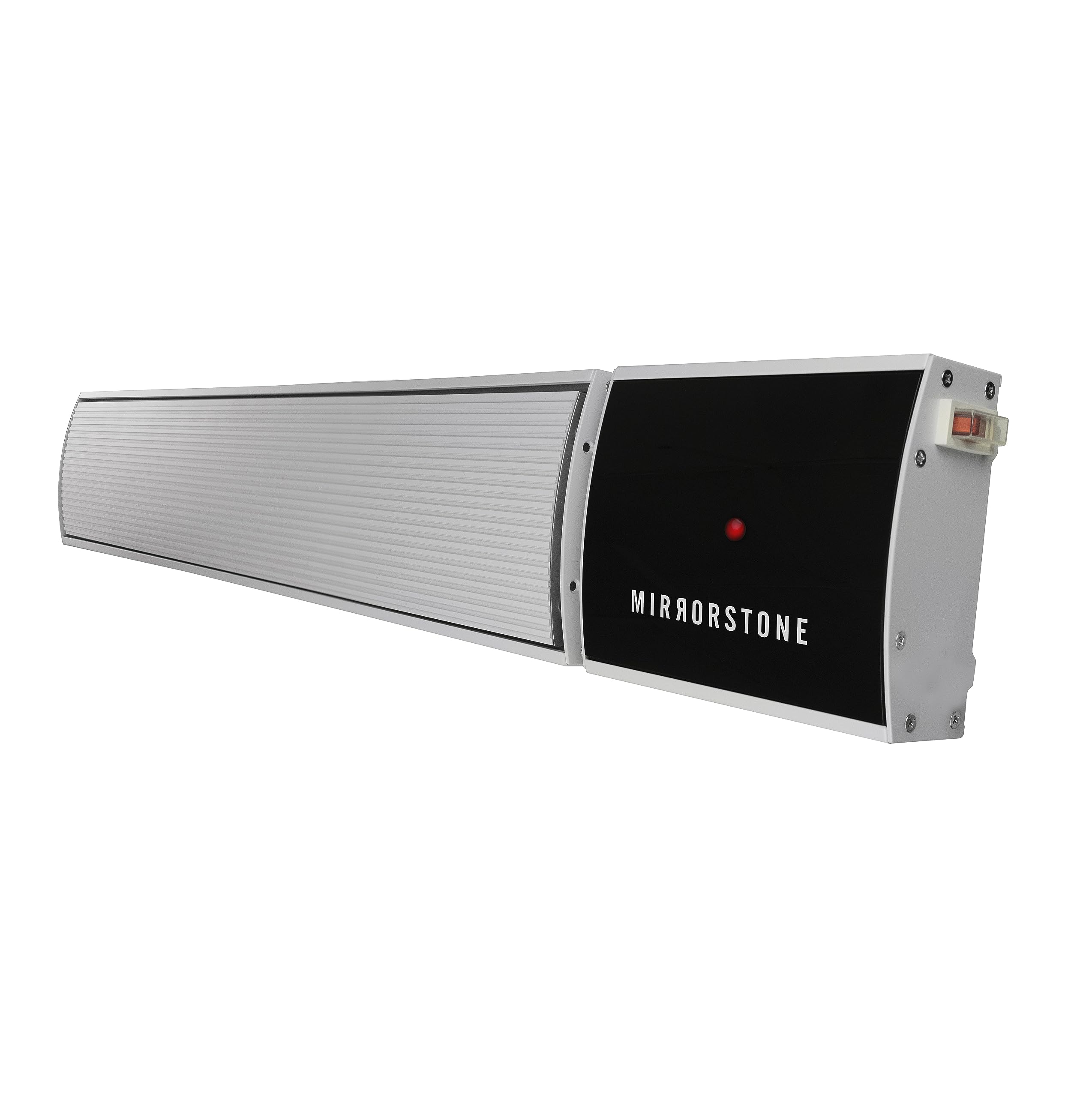 Mirrorstone 2400W White Zenos Infrared Bar Heater For Indoor Outdoor Office Warehouse Patio Conservatory