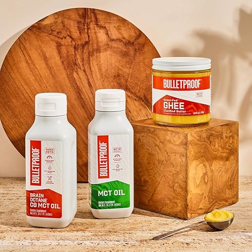 Miniatura 7 de Bulletproof Aceite XCT MCT fabricado con aceite C10 y C8 MCT de 32 onzas amplifica la energía apto para dieta cetogénica