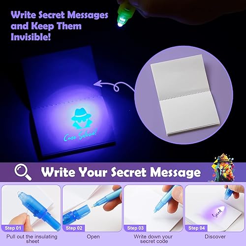 Miniatura 4 de DazSpirit Bolígrafos de tinta invisible, rellenos de bolsas de fiesta para niños y niñas, juego de bolígrafos mágicos de tinta que desaparecen