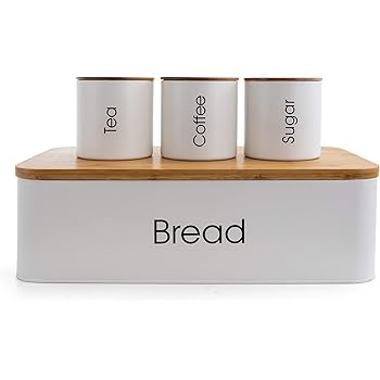 white gloss tea coffee sugar canisters