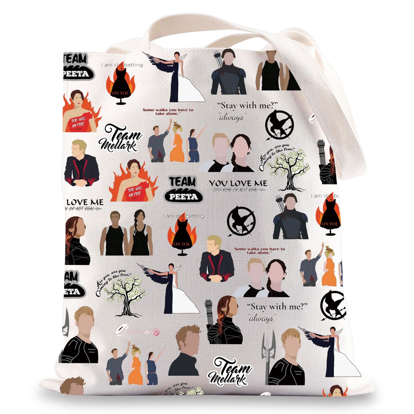 Sponsored Ad - G2TUP Hungery Movie Canvas Tote Bag Movie Fans Gift Are You Coming To The Tree Shoulder Bag For Movie Fans