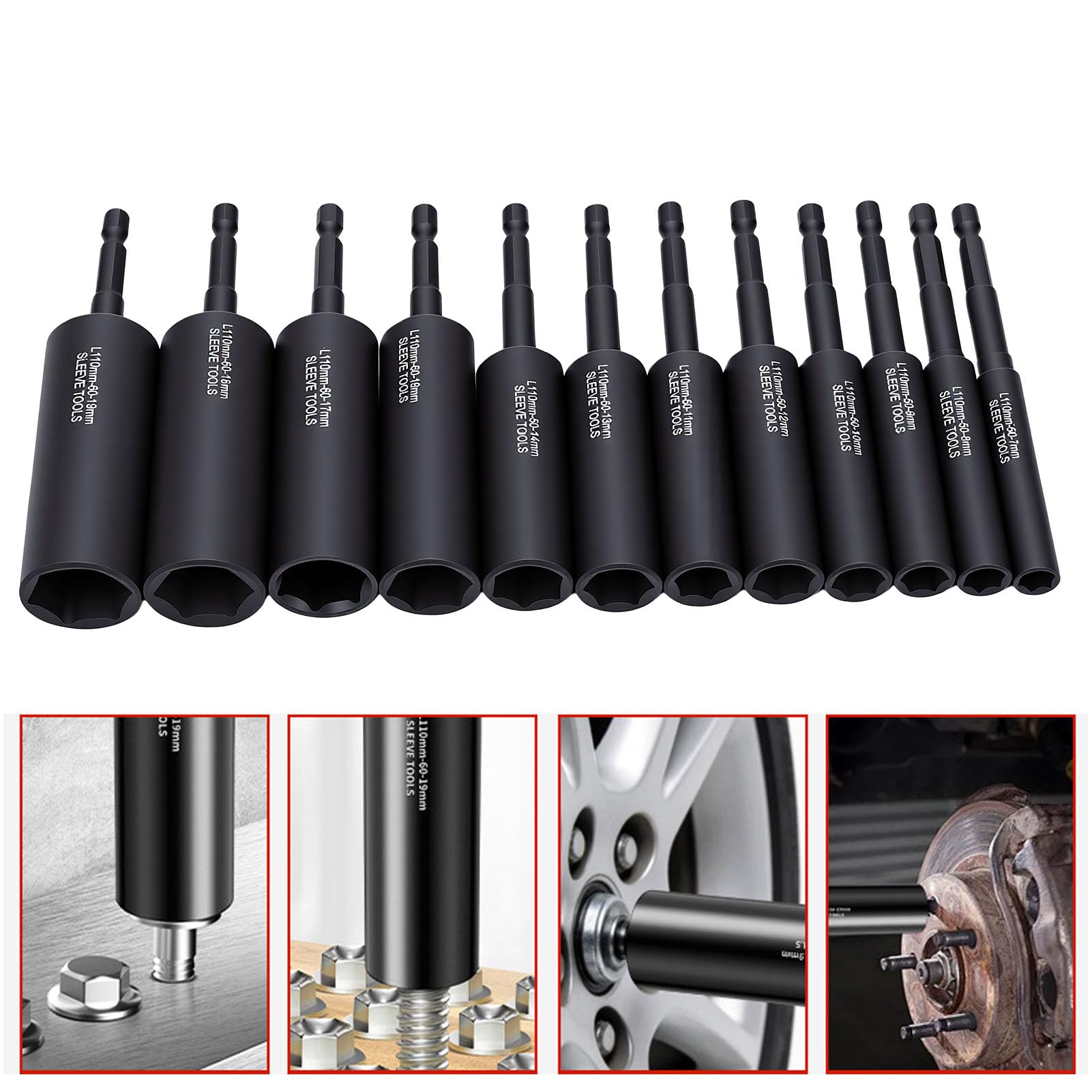 XUMIUZIY Hex Socket Drill Bit 12PCS para Taladro Eléctrico