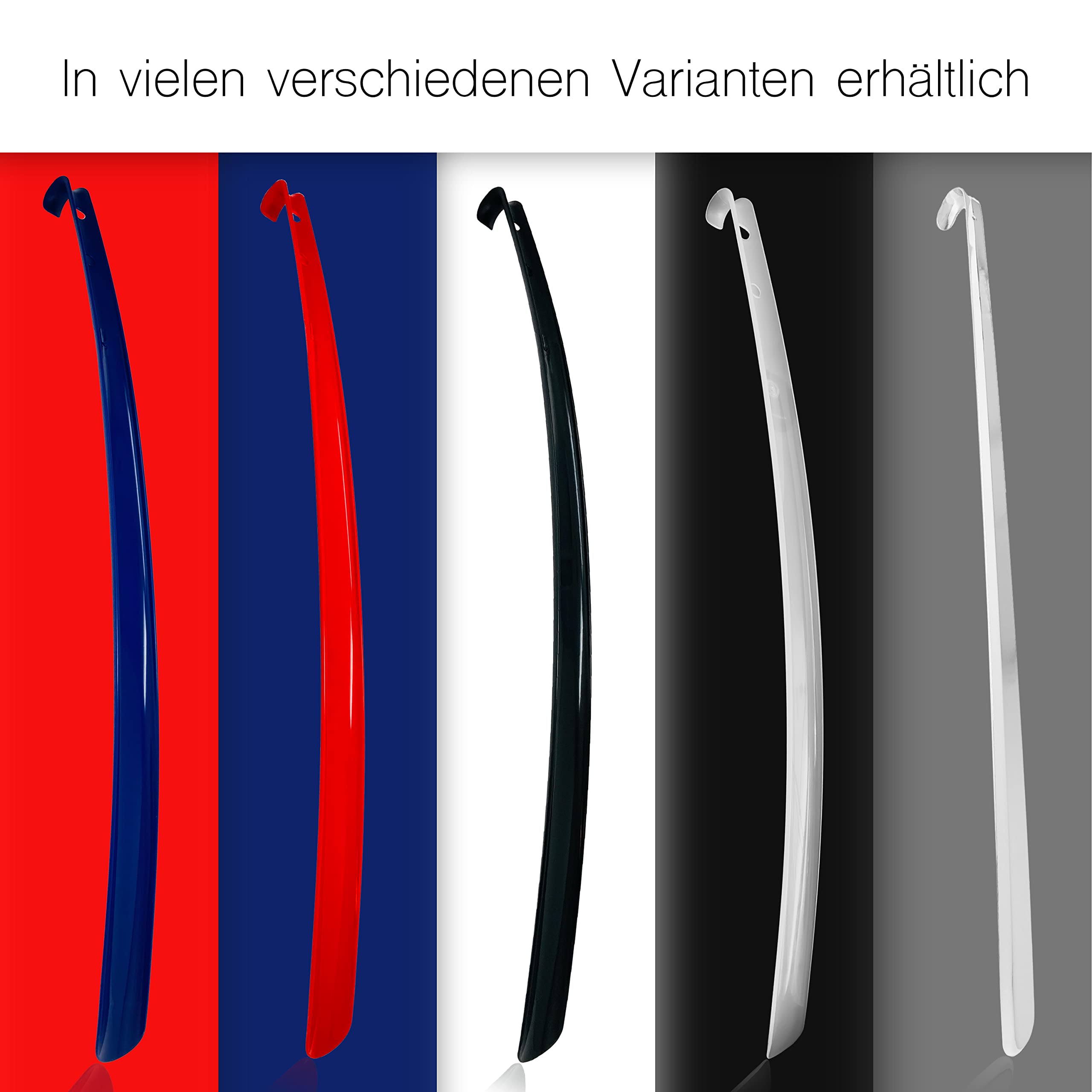 Finley Ergoflex Schuhlöffel - Schuhanzieher/Shoe Horn 70cm lang aus Kunststoff - rückenschonende Schuh-Anziehhilfe - unzerbrechlich und flexibe