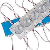 Vista 4 de Q QINGCHEN Módulo LED blanco cálido 3000K 12V con lente 2.0W para caja de luz con cinta adhesiva trasera (paquete de 20 unidades)