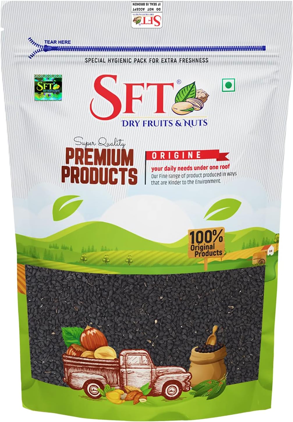 SFT Sesame Whole (Black) (Til), 100 g