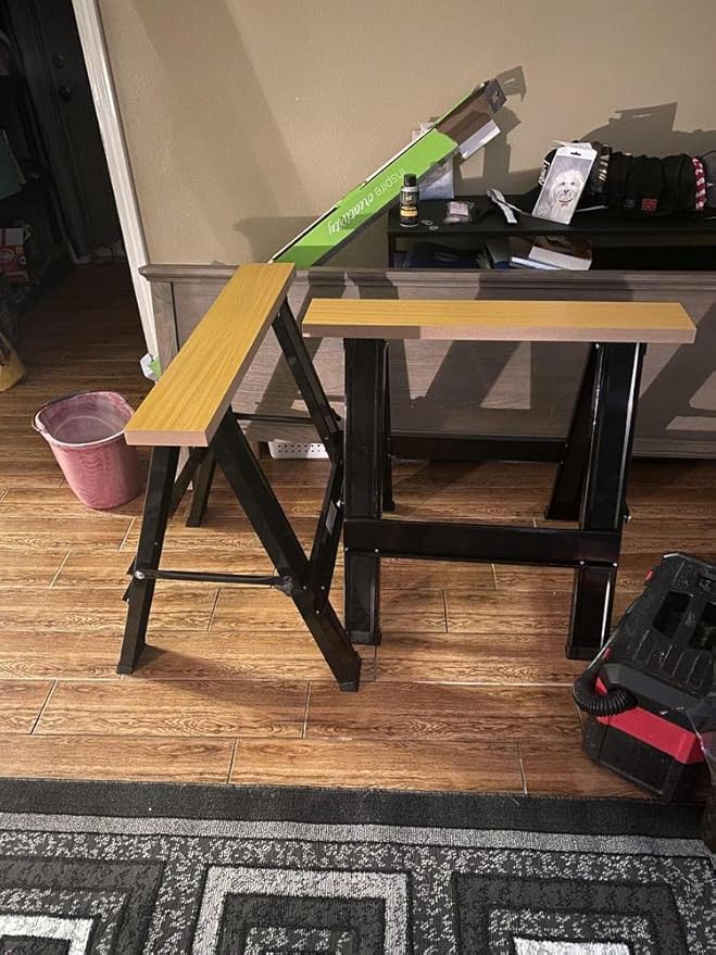 Harbor Freight Tools Two Piece Foldable Saw Horse Set Amazon.ca