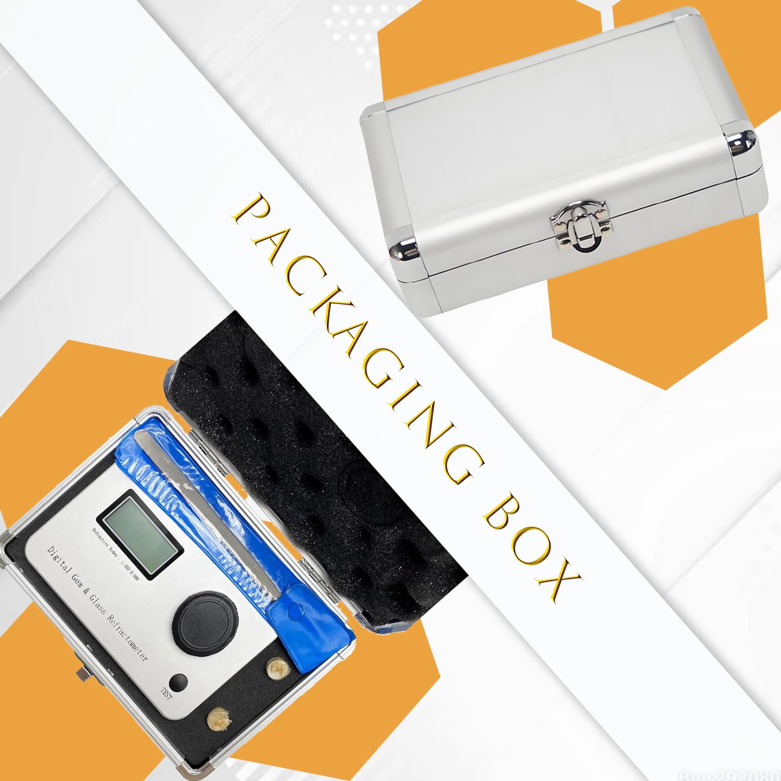 Refractómetro Profesional de Piedras Preciosas, Detector de Identificación de Joyas con Pantalla LCD, índice de Refracción de 1.300 a 3.000, para Joyería y Diamantes