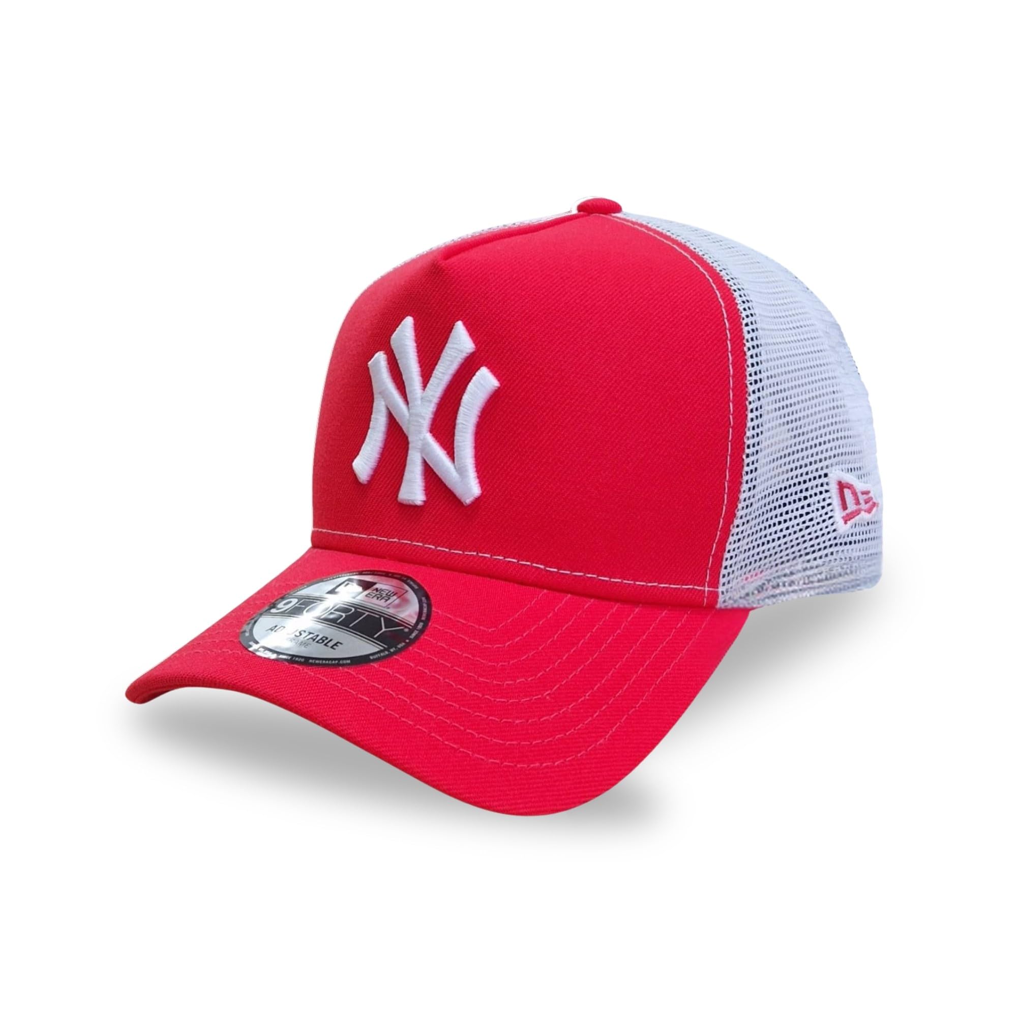 New Era New York Yankees MLB 9Forty A-Frame Trucker Cap Lava Red — image 1