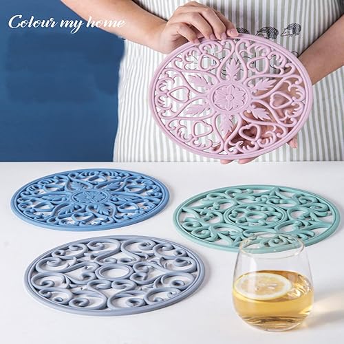 Miniatura 3 de 3 moldes de resina de mandala, 2 moldes de silicona grandes de resina epoxi para resina de geoda, moldes de mandala para resina epoxi de resina para