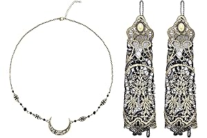 ATENTO Viking Chain and Bronzing Fingerless Gloves