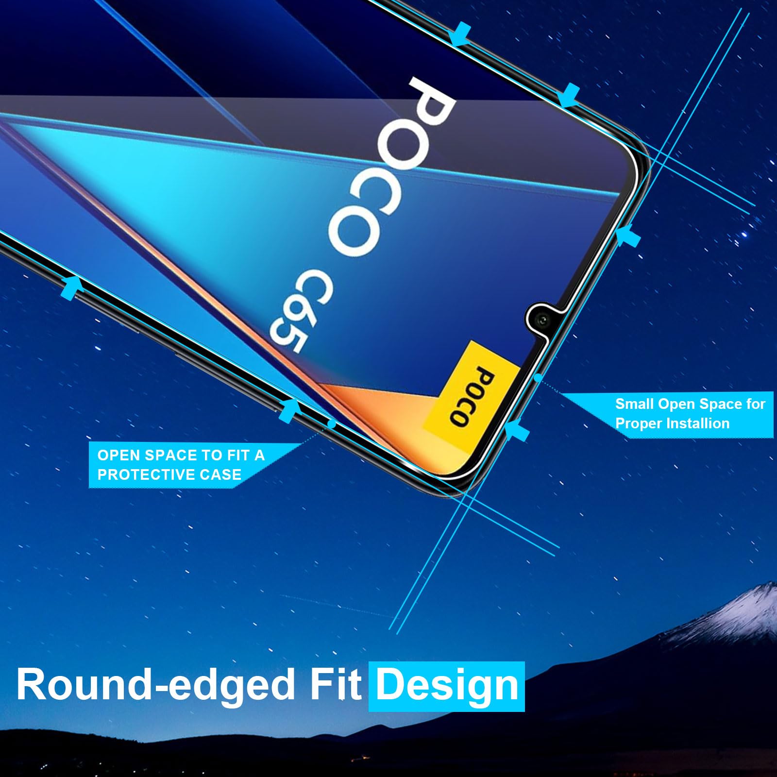 2x Pellicola Protettiva Per Xiaomi Poco C65 Protezione Vetro - Foto 4