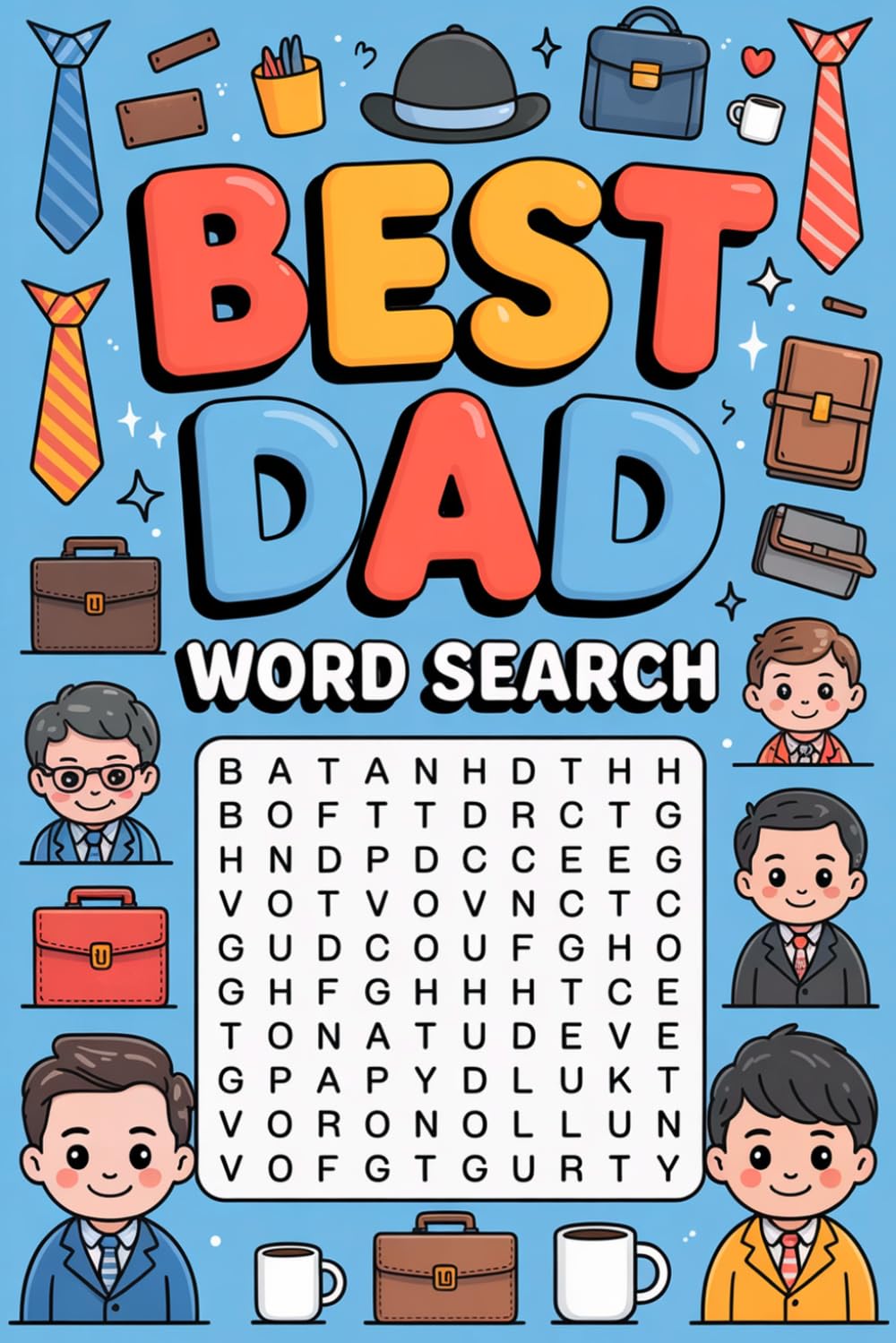 Best Dad Word Search - Fathers Day Gift: Thoughtful Puzzle Challenge Book for Adults with Father's Day Vibes and Weekend Fun